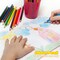 208 PCS Kids Art Set Drawing Supplies with Trifold Easel (Black)